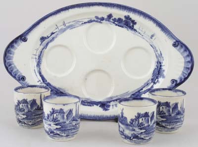 Egg Cups and Tray c1930s